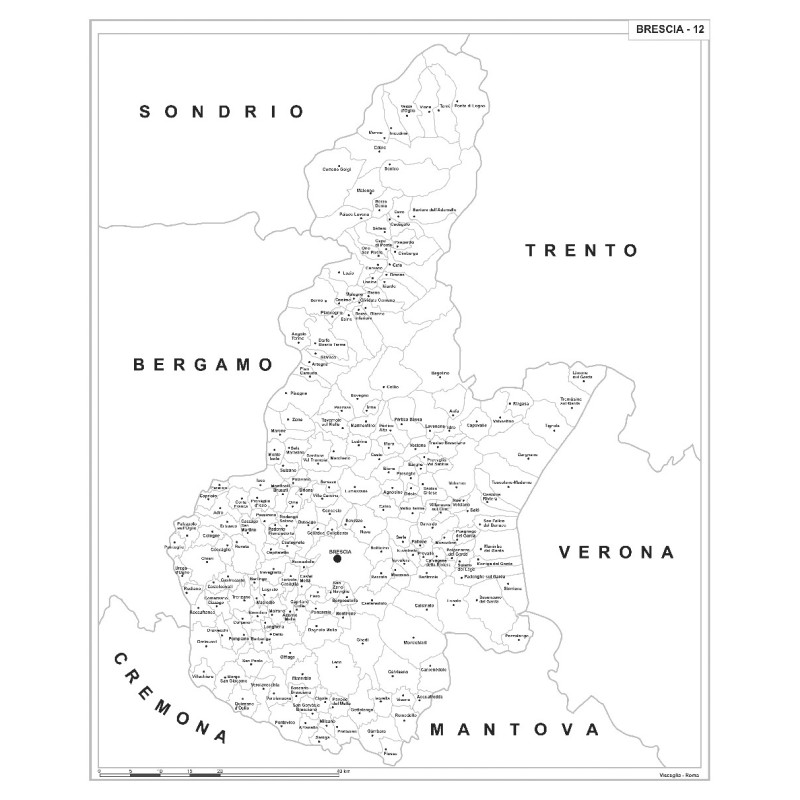 Carta della provincia di Brescia