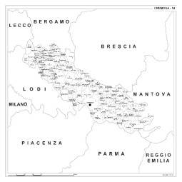 Map of Abruzzo with postal codes