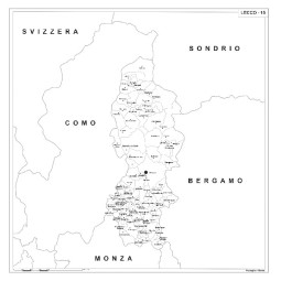 Map of Abruzzo with postal codes