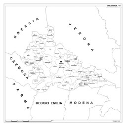Map of Abruzzo with postal codes