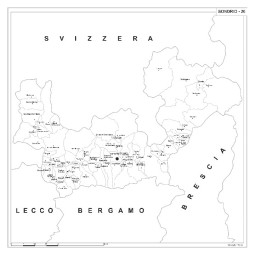 Map of Abruzzo with postal codes