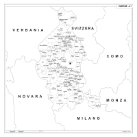 Carta della provincia di Varese