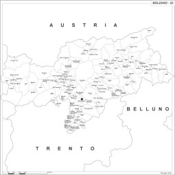 Carta della provincia di Bolzano