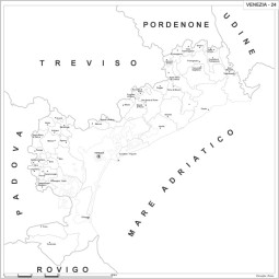 Map of Abruzzo with postal codes