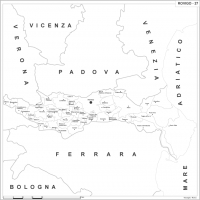 Map of Abruzzo with postal codes