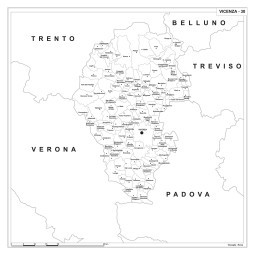 Carta della provincia di Vicenza