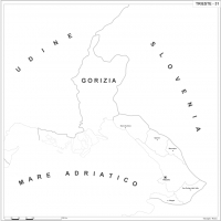 Map of Abruzzo with postal codes