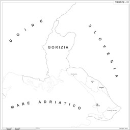Map of Abruzzo with postal codes