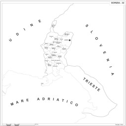 Carta della provincia di Gorizia