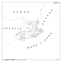 Map of Abruzzo with postal codes