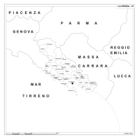 Map of Abruzzo with postal codes