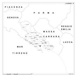 Carta della provincia di La Spezia