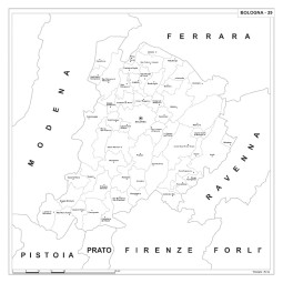 Carta della provincia di Bologna