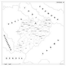 Carta della provincia di Piacenza