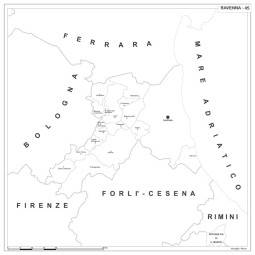 Carta della provincia di Ravenna