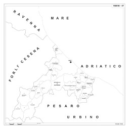 Carta della provincia di Rimini