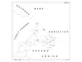 Map of Abruzzo with postal codes