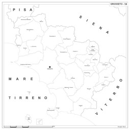 Map of Abruzzo with postal codes