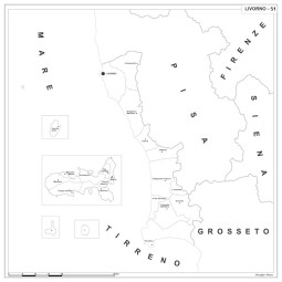 Map of Abruzzo with postal codes