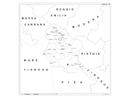 Map of Abruzzo with postal codes