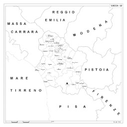 Map of Abruzzo with postal codes