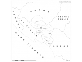 Map of Abruzzo with postal codes