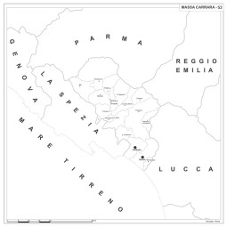 Map of Abruzzo with postal codes