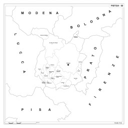 Map of Abruzzo with postal codes