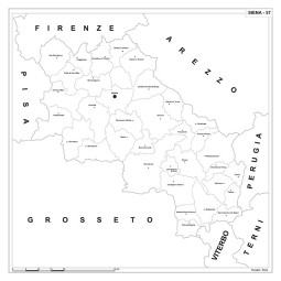 Map of Abruzzo with postal codes