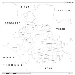 Map of Abruzzo with postal codes
