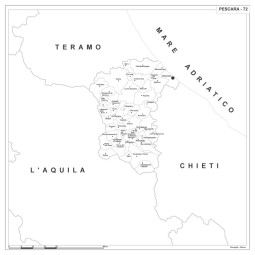 Carta della provincia di Pescara