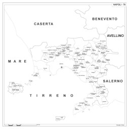 Map of Abruzzo with postal codes