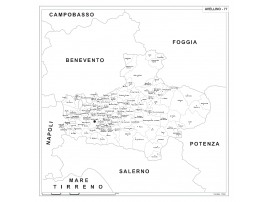 Carta della provincia di Avellino