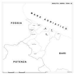 Map of Abruzzo with postal codes