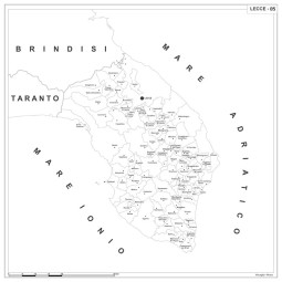 Carta della provincia di Lecce