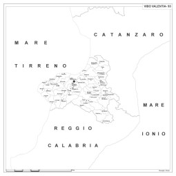 Map of Abruzzo with postal codes