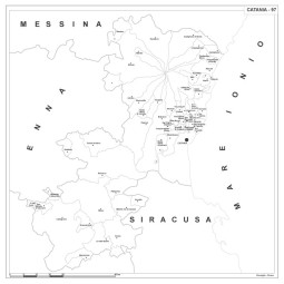Map of Abruzzo with postal codes