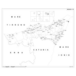 Carta della provincia di Messina