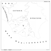 Map of Abruzzo with postal codes