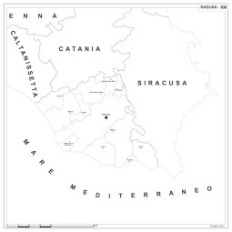 Carta della provincia di Ragusa