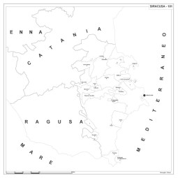 Carta della provincia di Siracusa
