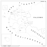 Map of Abruzzo with postal codes