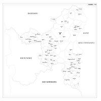 Map of Abruzzo with postal codes