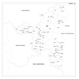 Carta della provincia di Nuoro