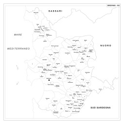 Map of Abruzzo with postal codes