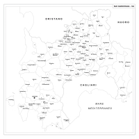 Map of Abruzzo with postal codes