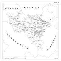 Map of Abruzzo with postal codes