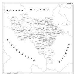 Carta della provincia di Pavia