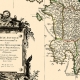 Carta geografica antica della Grecia Antica 1778