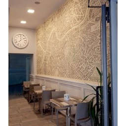 Carta da parati con carte geografiche